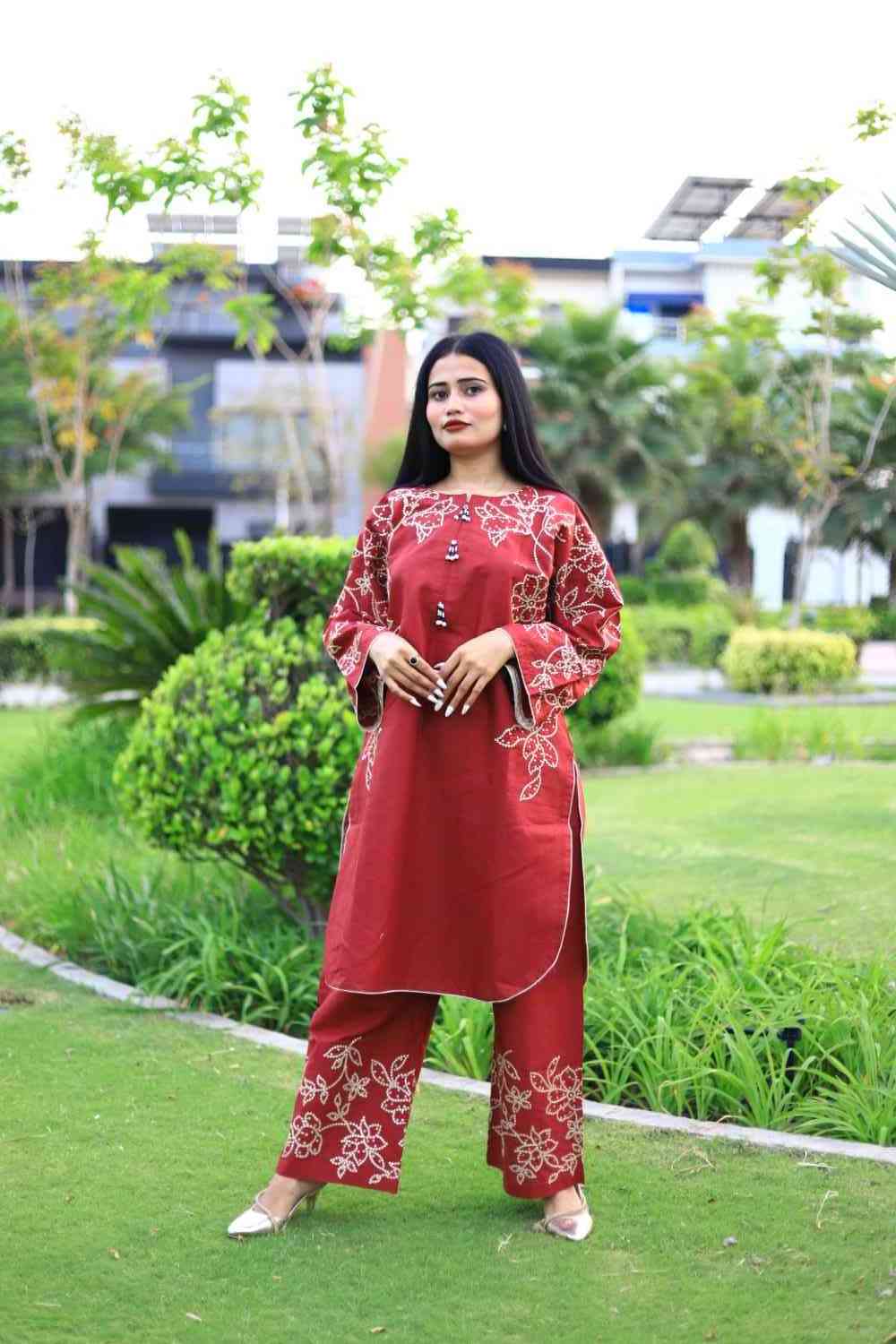 Stylish and Classic Embroidered-3 Piece Suit (ZOK-01302)