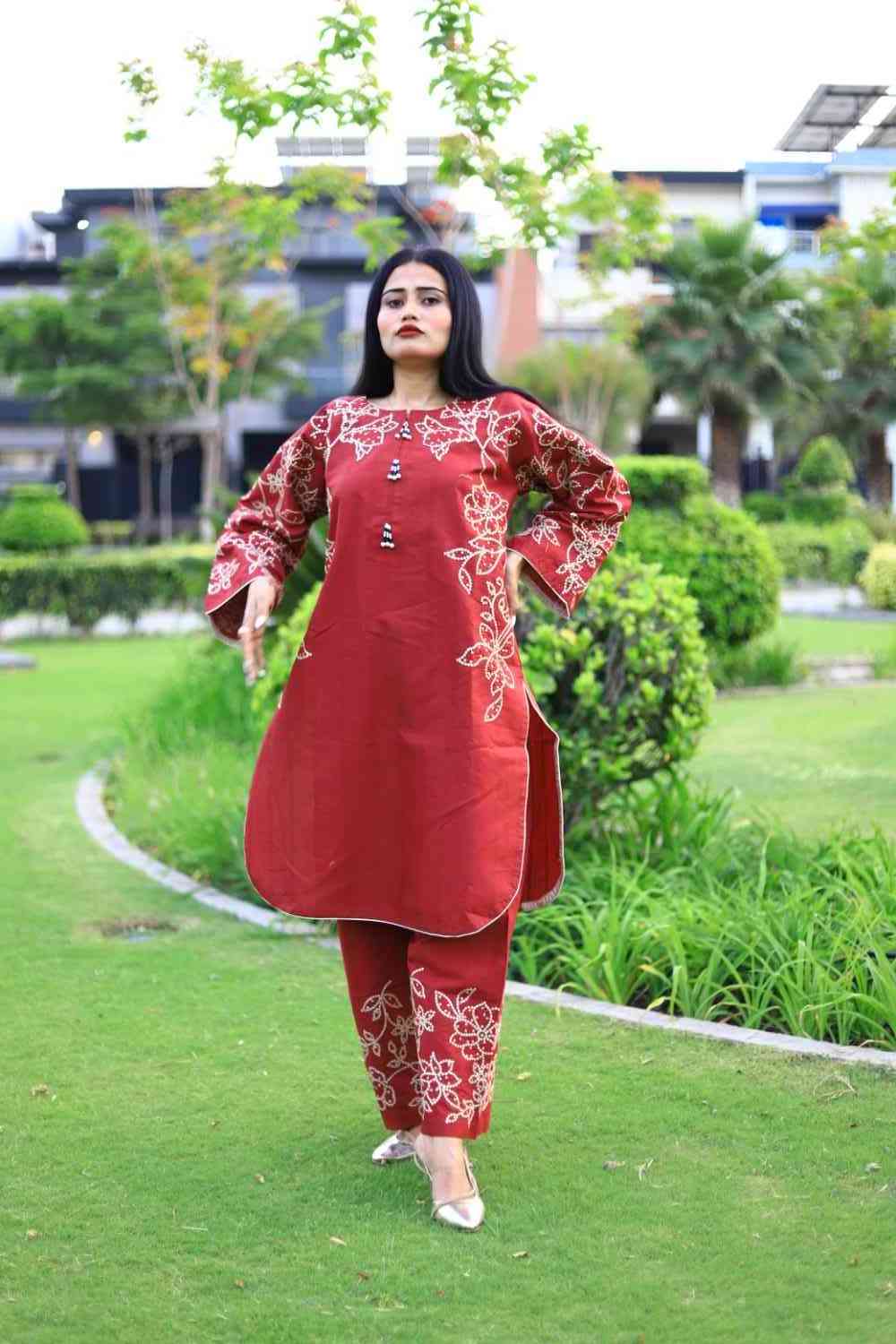 Stylish and Classic Embroidered-3 Piece Suit (ZOK-01302)