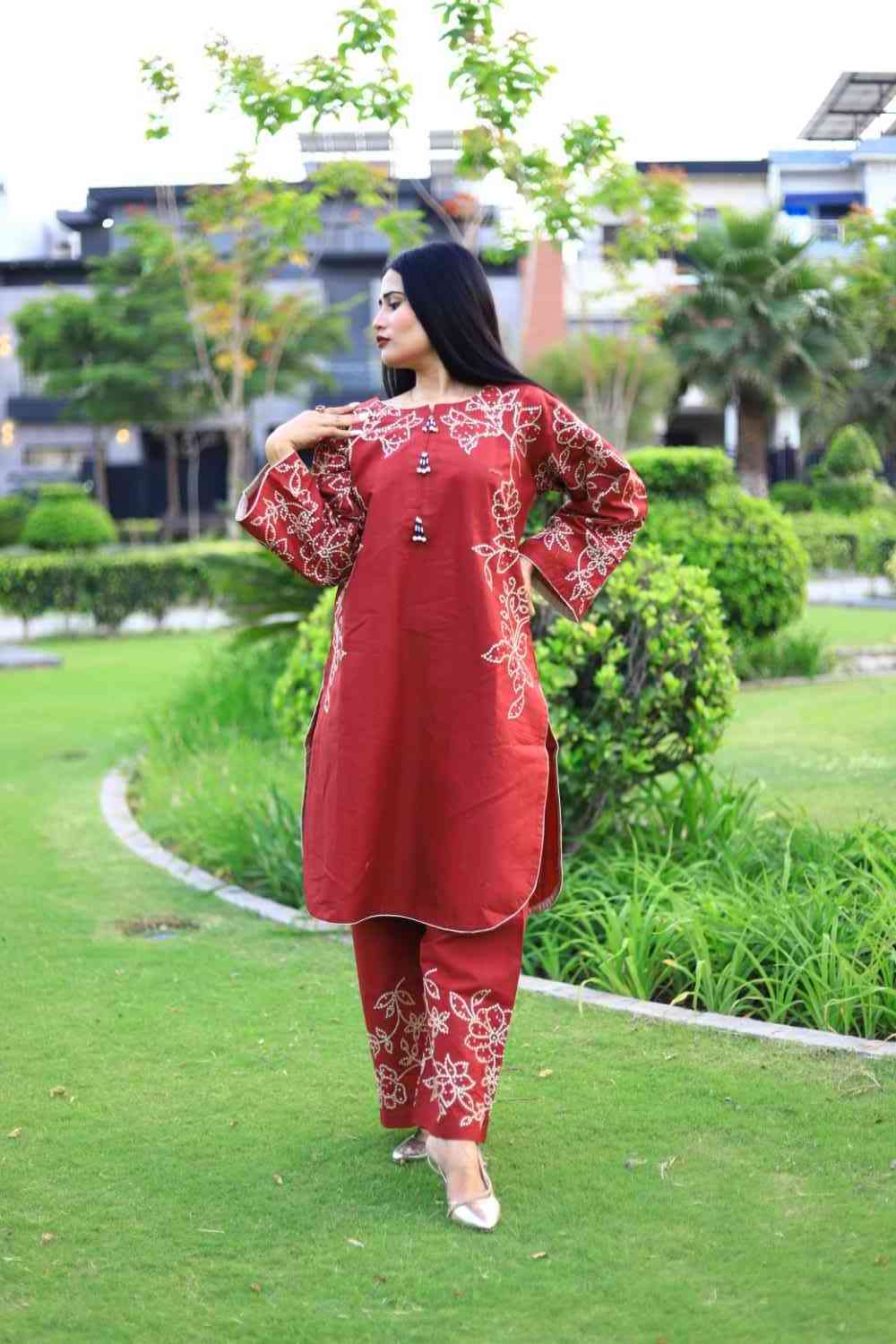 Stylish and Classic Embroidered-3 Piece Suit (ZOK-01302)