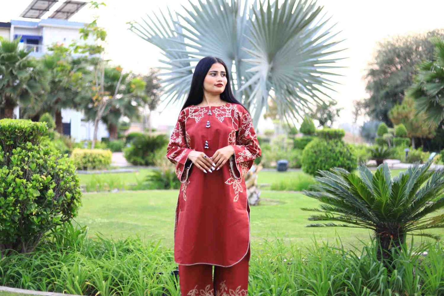 Stylish and Classic Embroidered-3 Piece Suit (ZOK-01302)