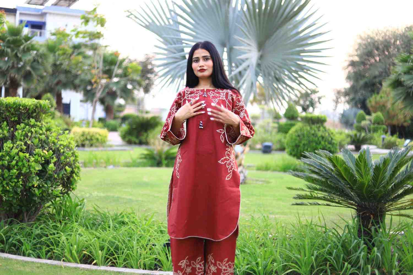 Stylish and Classic Embroidered-3 Piece Suit (ZOK-01302)