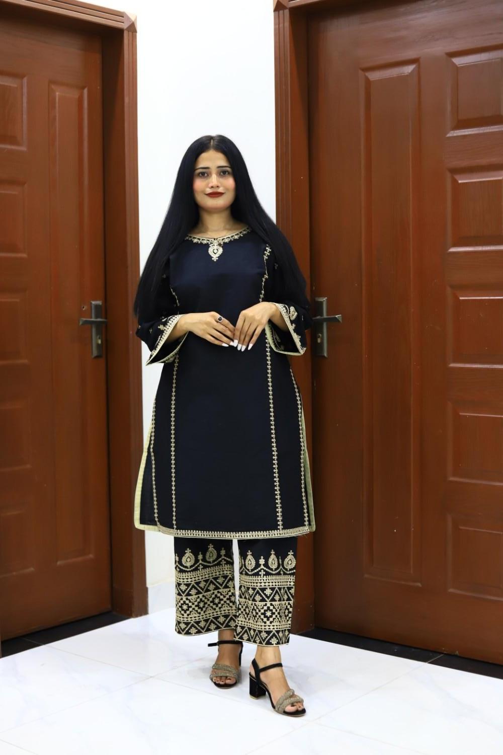 Stylish and Embroidered-3 Piece Suit (ZOK-01001)