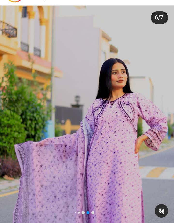 Stylish and Luxury Premium cotton lawn -3 Piece Suit (ZOK-0203)