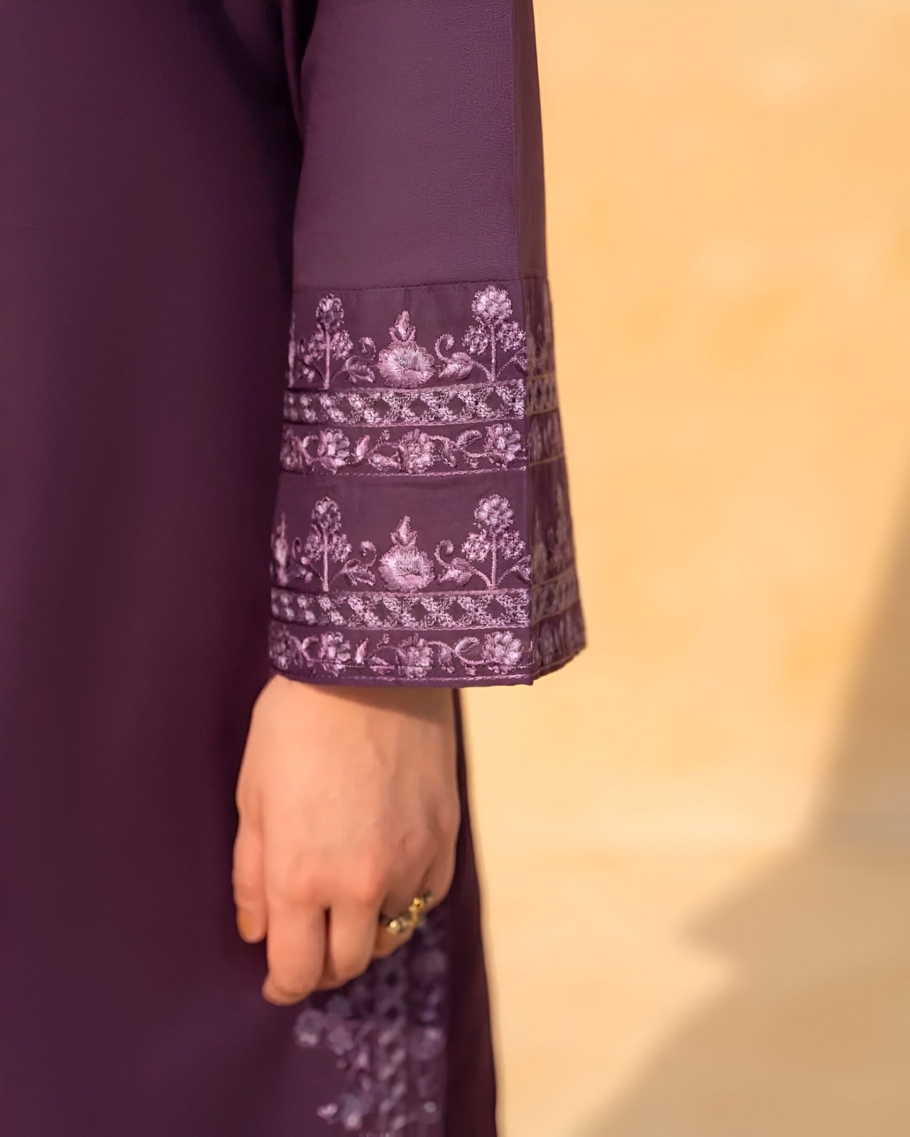 Elegant, Stylish Embroidered-3 Piece Suit (ZOK-01401)