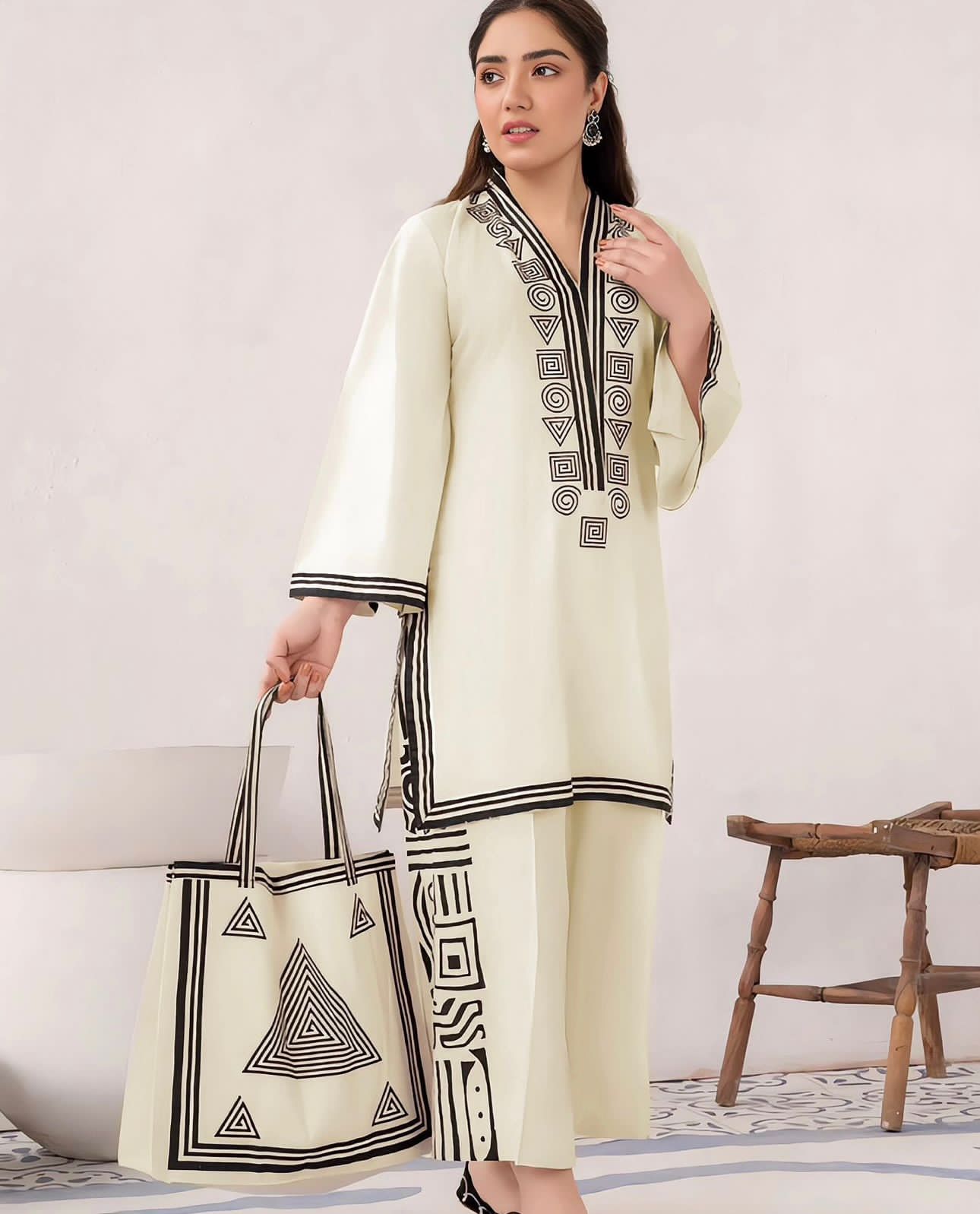 Summer Linen Style-2 Piece Suit-Bag Series (ZOK-02004)