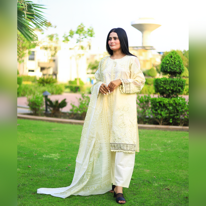 Stylish and Luxury Premium cotton lawn -3 Piece Suit (ZOK-0101)