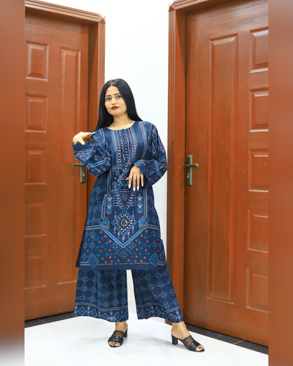 Stylish and Stunning Cotton Lawn-2 Piece Suit (ZOK-01201)
