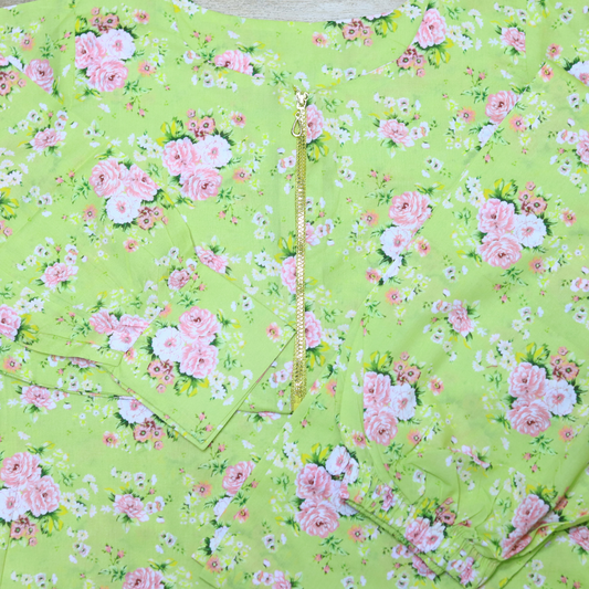 Spring Bloom Floral Stitched Suit