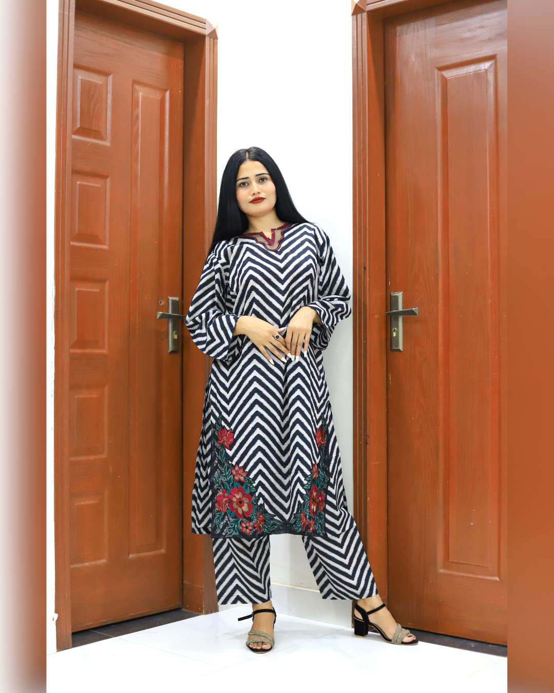 Elegant Brand style Lawn-2 Piece Suit (ZOK-0802)