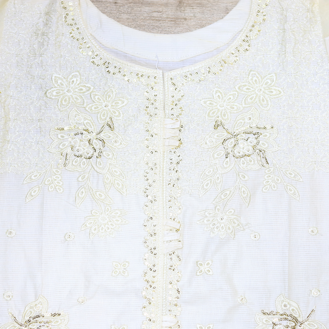 Ivory Elegance Embroidered Luxury Suit