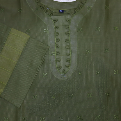 Olive Grace Embroidered Stitched Suit