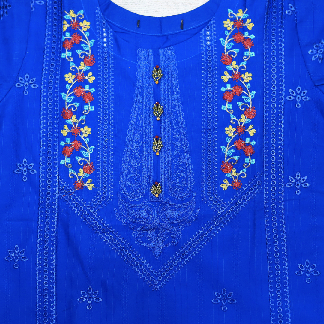 Royal Sapphire Embroidered Suit