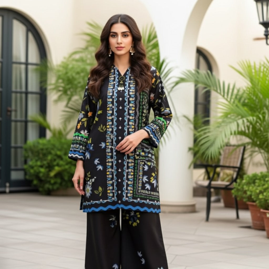 Premium Khaddar Co-Ord 2-Piece Suit (ZOK-02301)