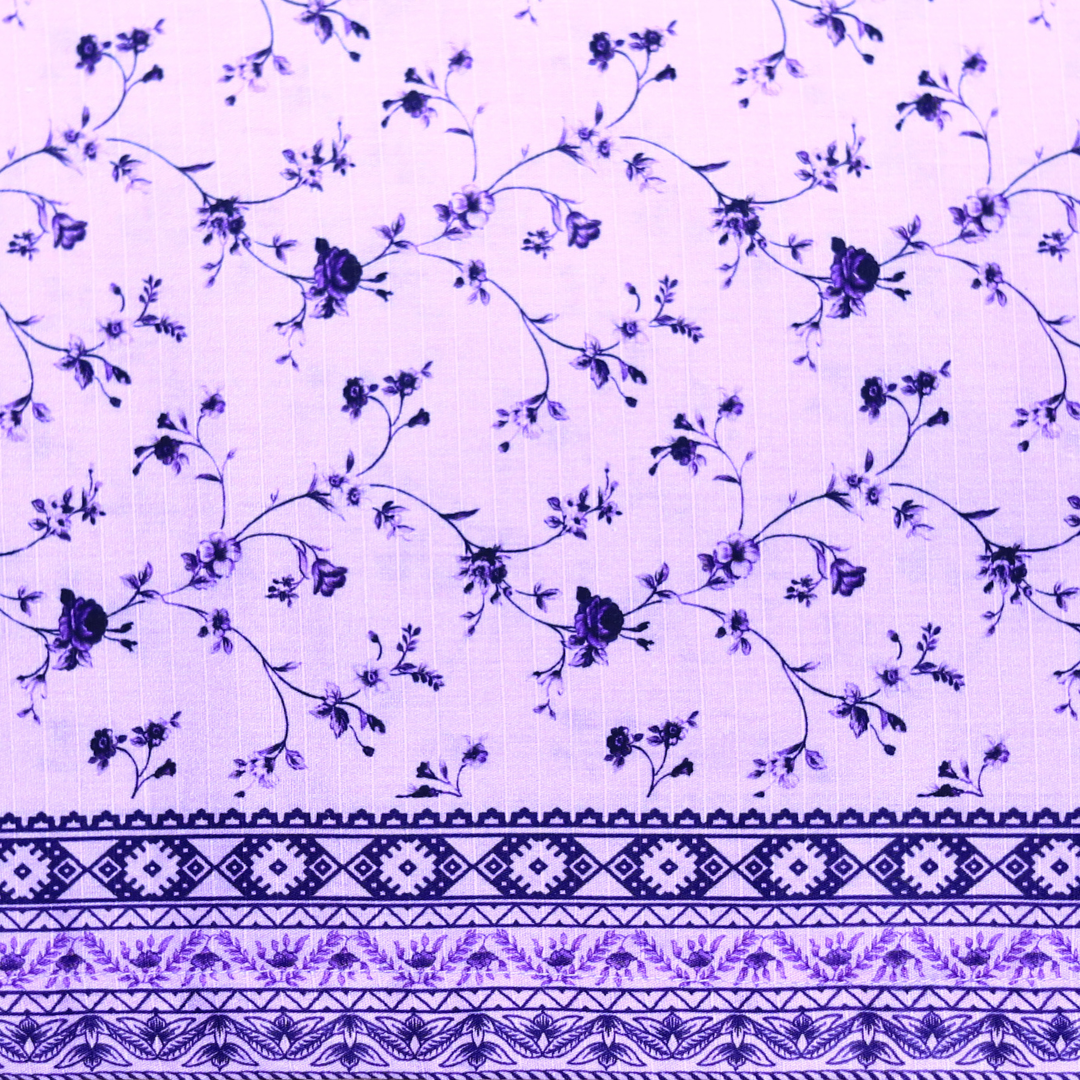 Lavender Blossom Embroidered Suit