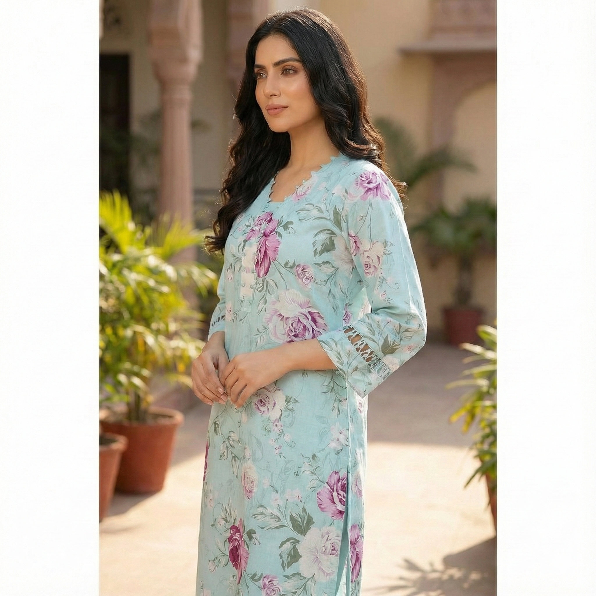 Premium Loop Style Khaddar 2-Piece Suit (ZOK-02101)