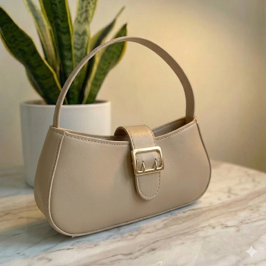 Chic Beige Shoulder Bag