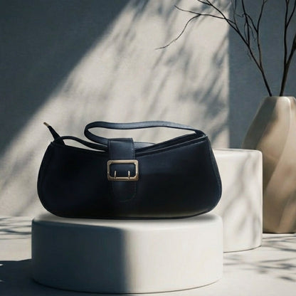 Minimalist Black Shoulder Bag