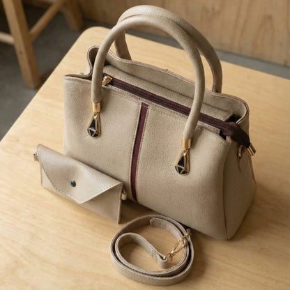 Elegant Structured Handbag & Wallet Set