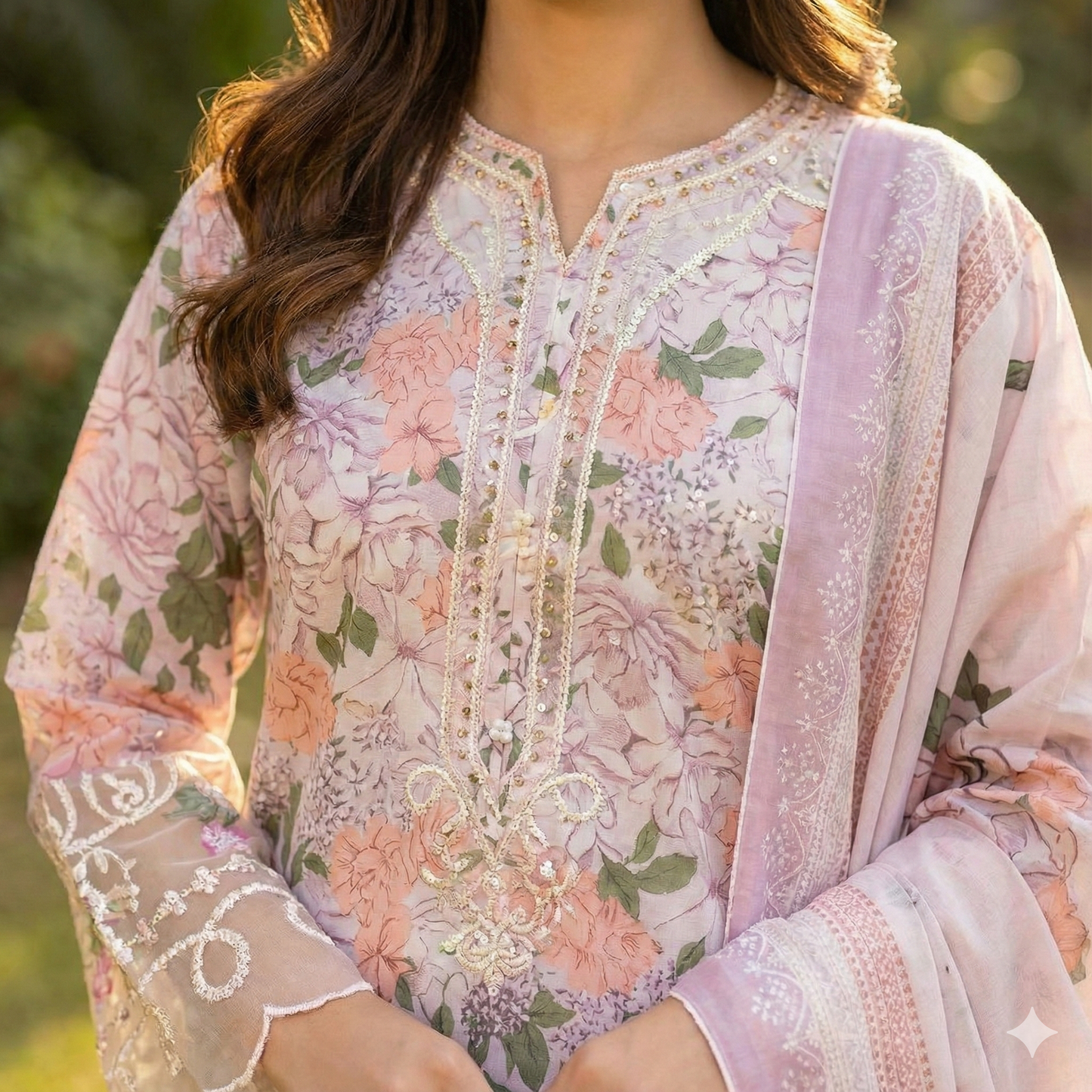 Stylish Brand-Inspired Golla Work Khaddar 3-Piece Suit (ZOK-02601)