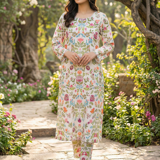 Sophisticated Simple Khaddar 2-Piece Suit (ZOK-02202)