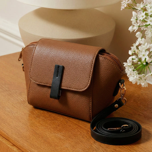 Modern Brown Crossbody Bag