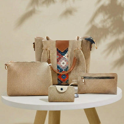 The Boho-Chic 4-Piece Handbag