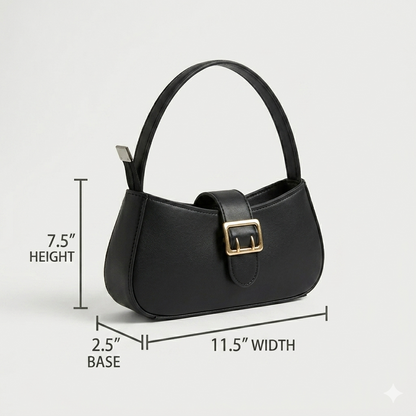 Minimalist Black Shoulder Bag