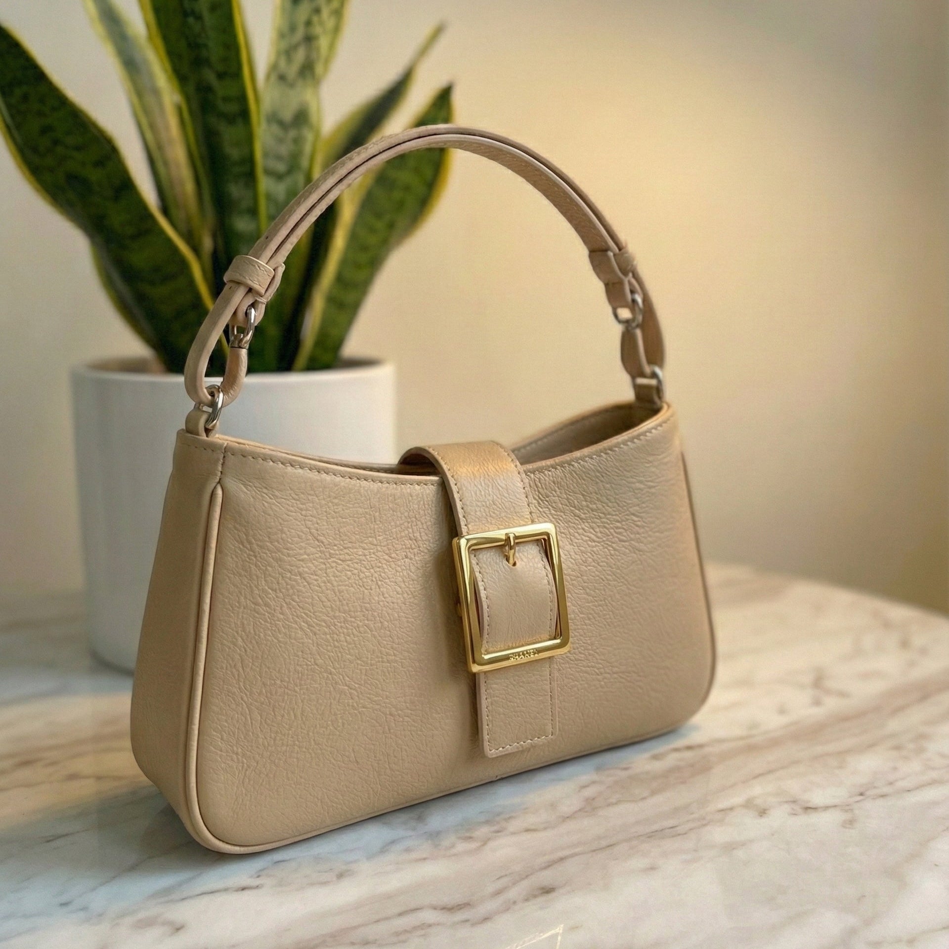 Chic Beige Shoulder Bag