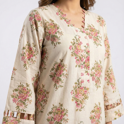 Elegant Brand Loop Style Khaddar-2 Piece Suit (ZOK-02102)