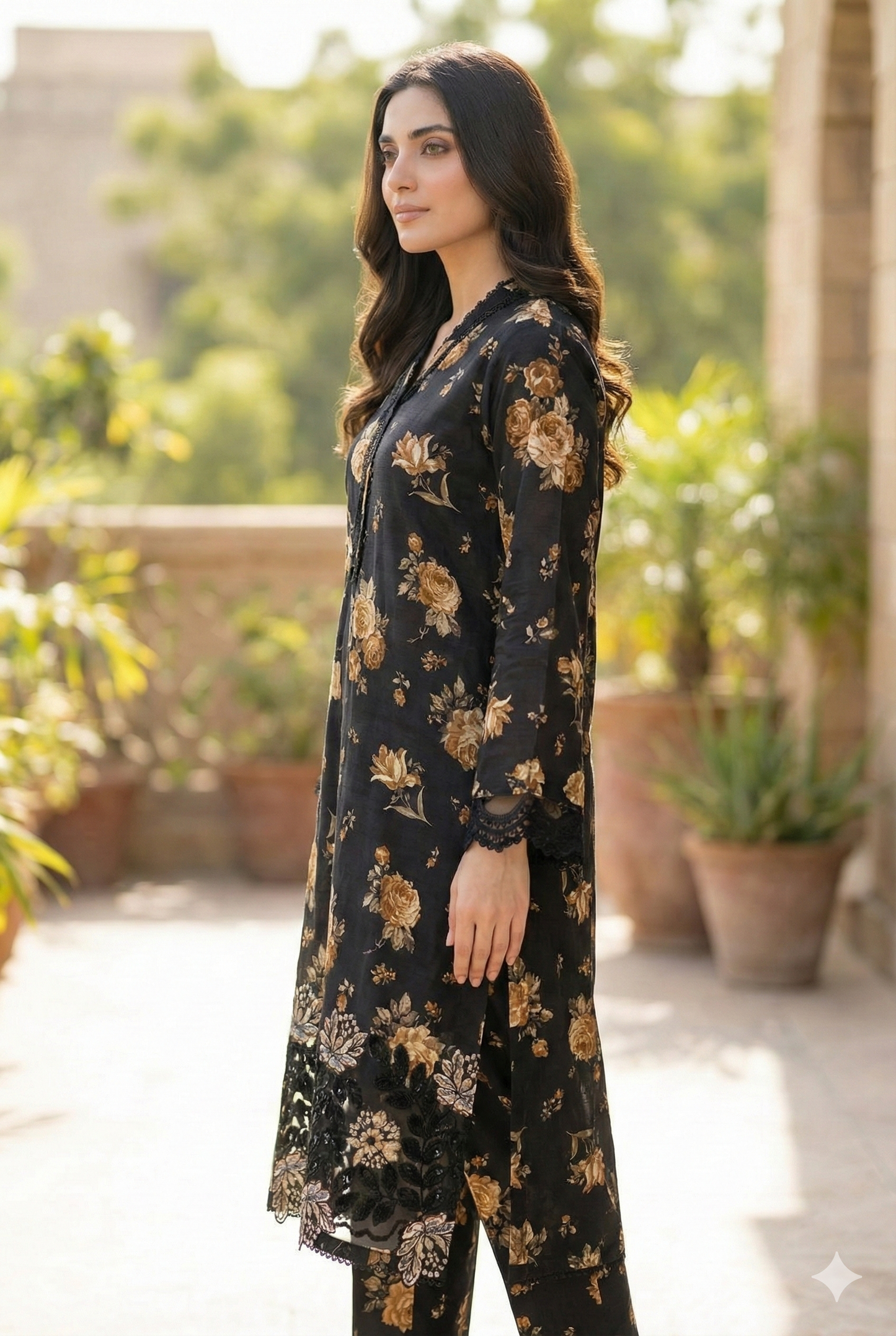 Modern Brand Style Khaddar 3-Piece Suit (ZOK-02701)