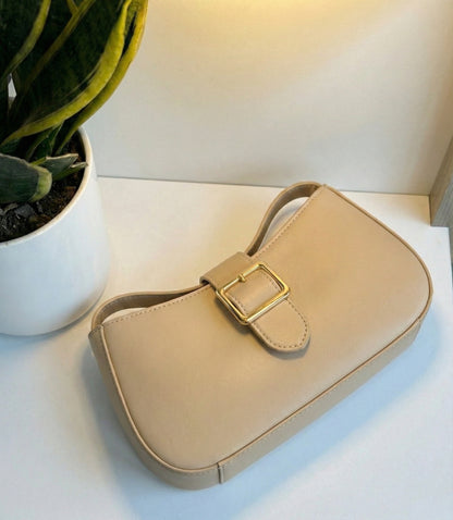 Chic Beige Shoulder Bag