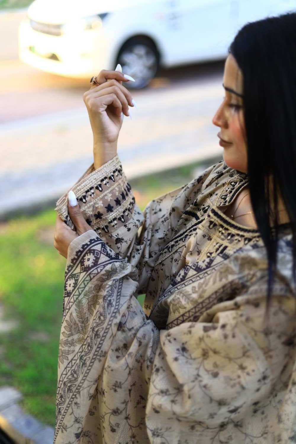 Stylish and Luxury Premium cotton lawn -3 Piece Suit (ZOK-0202)
