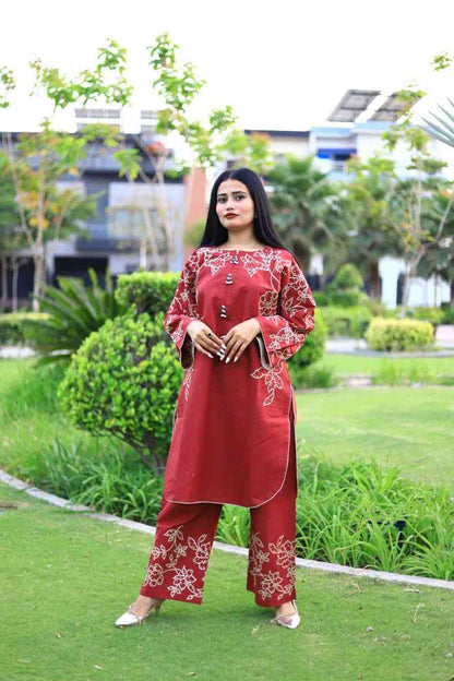 Stylish and Classic Embroidered-3 Piece Suit (ZOK-01302)