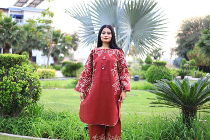 Stylish and Classic Embroidered-3 Piece Suit (ZOK-01302)