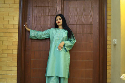 Classy and Stylish Cotton Lawn Embroidered-2 Piece Suit (ZOK-0602)