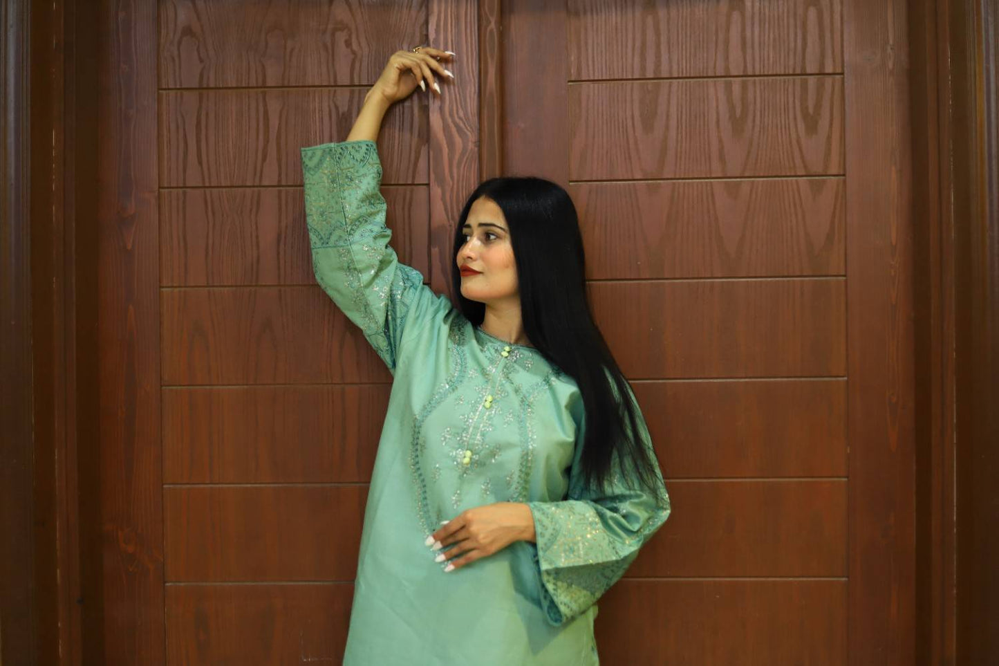 Classy and Stylish Cotton Lawn Embroidered-2 Piece Suit (ZOK-0602)