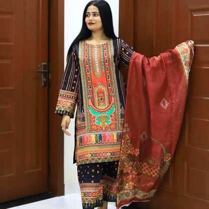 Special and Classy Cotton Lawn-2 Piece Suit (ZOK-01101)