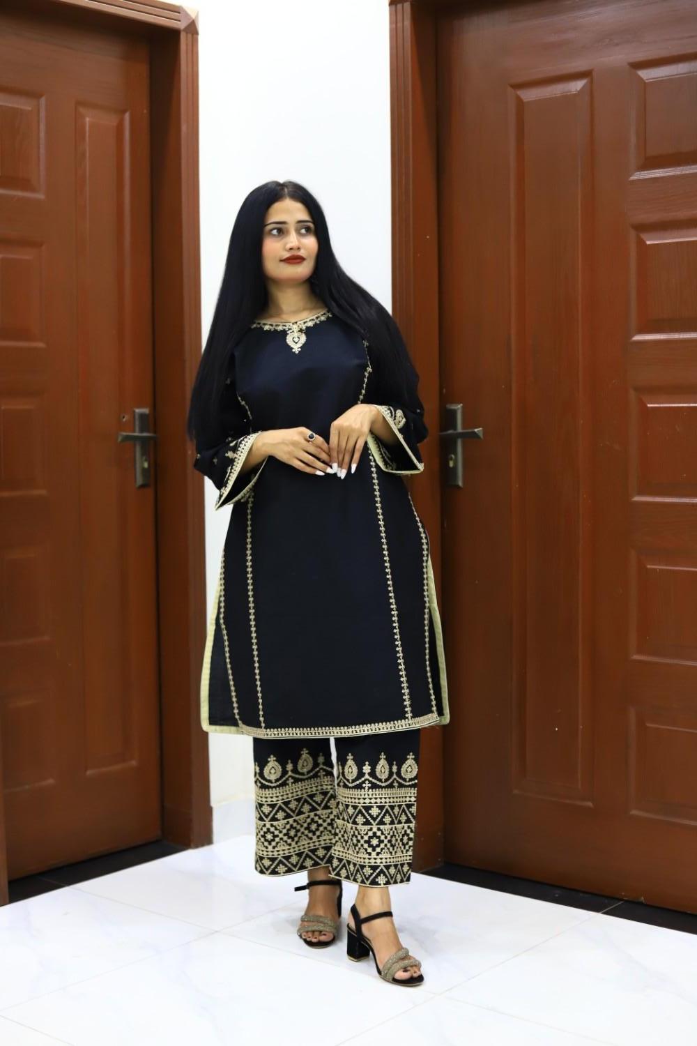 Stylish and Embroidered-3 Piece Suit (ZOK-01001)