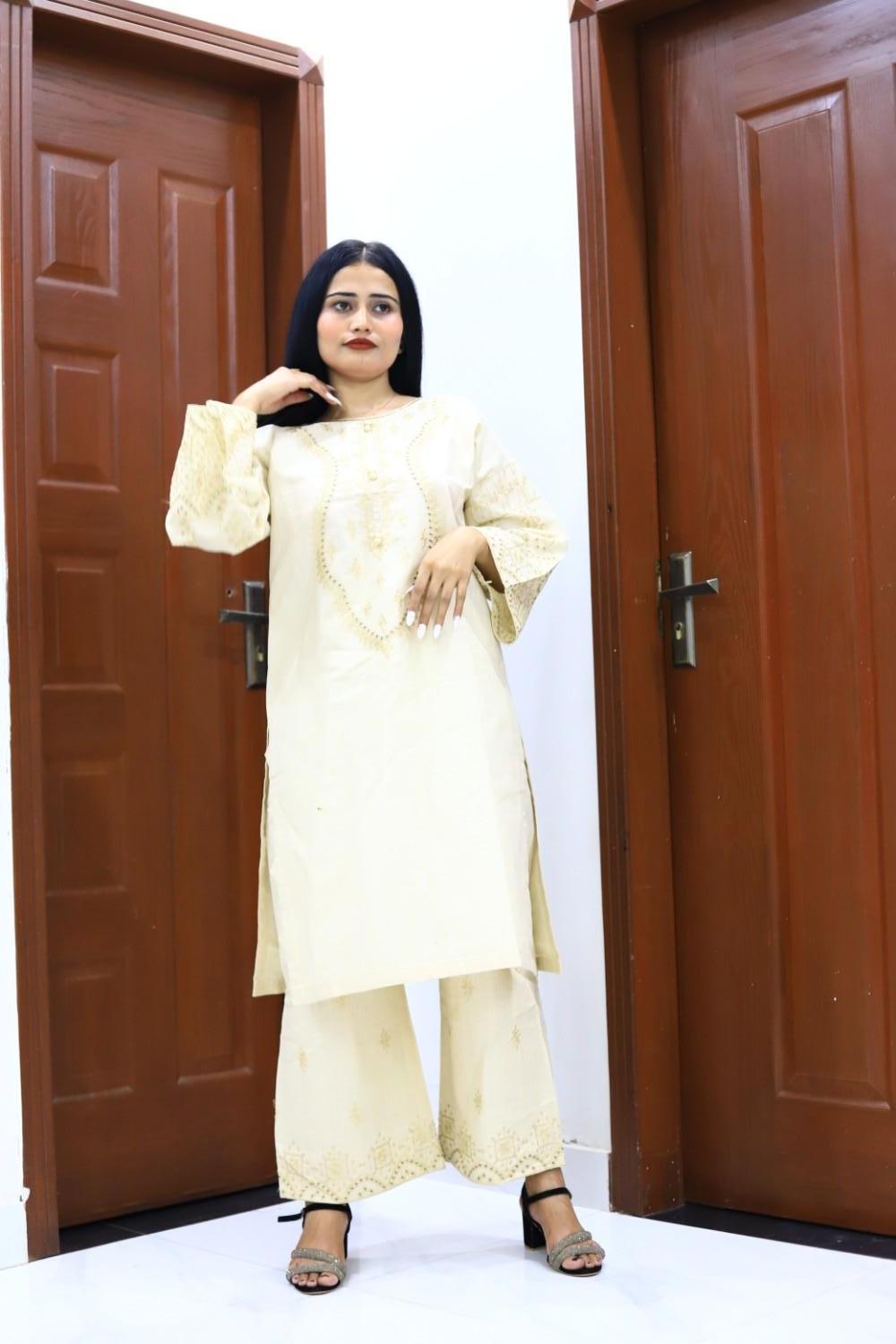 Classy and Stylish Cotton Lawn Embroidered-2 Piece Suit (ZOK-0601)