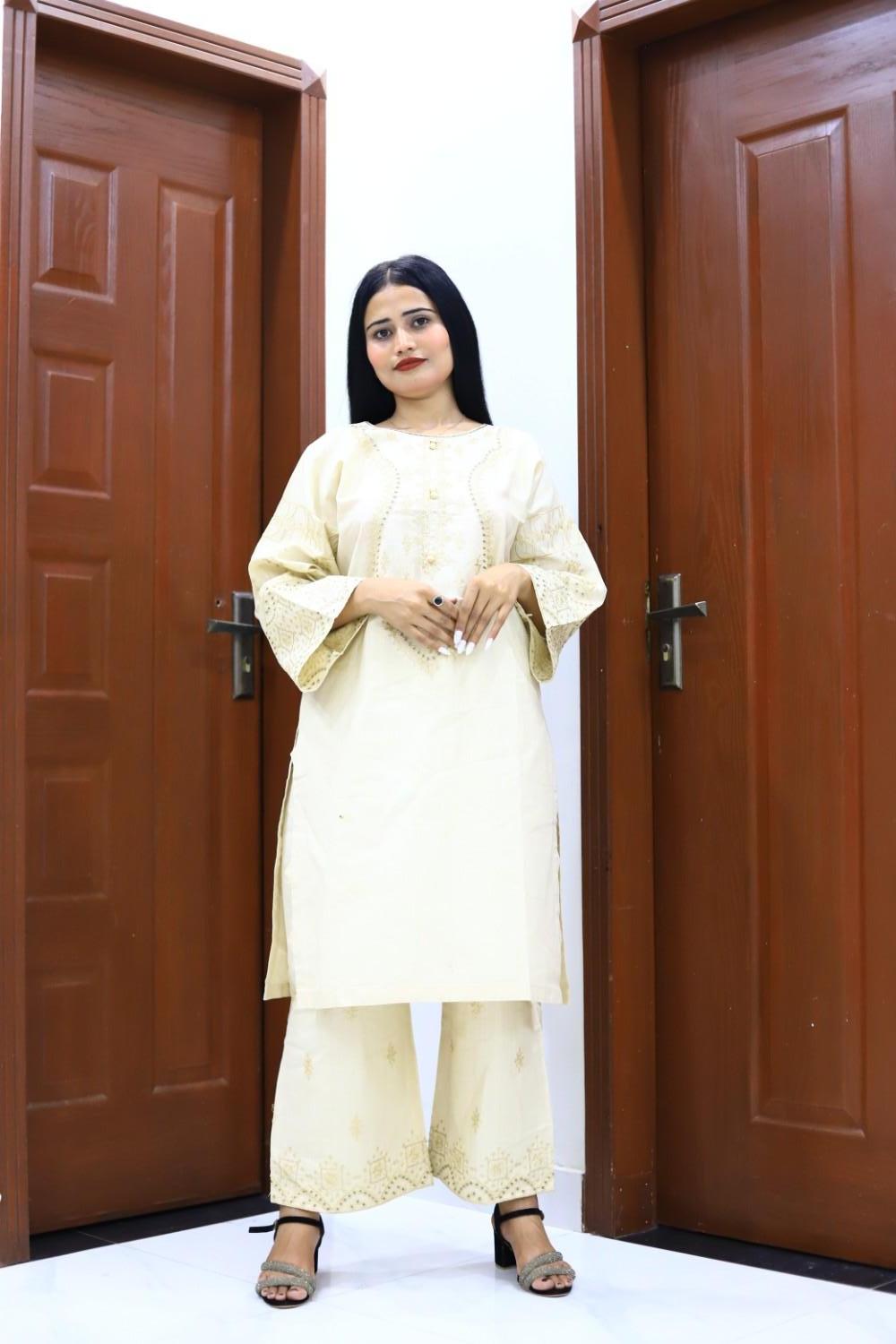Classy and Stylish Cotton Lawn Embroidered-2 Piece Suit (ZOK-0601)