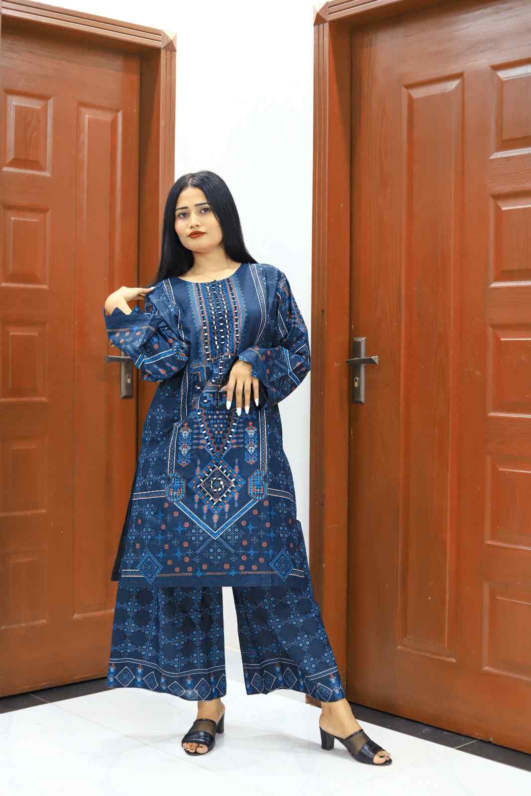 Stylish and Stunning Cotton Lawn-2 Piece Suit (ZOK-01201)