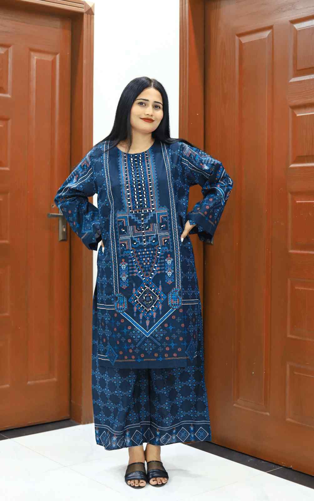 Stylish and Stunning Cotton Lawn-2 Piece Suit (ZOK-01201)