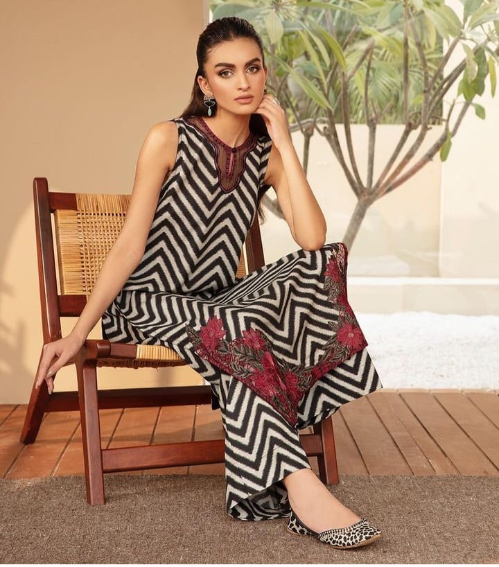 Elegant Brand style Lawn-2 Piece Suit (ZOK-0802)