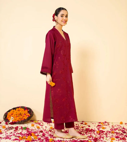 Stylish and Classic Embroidered-2 Piece Suit (ZOK-01801)