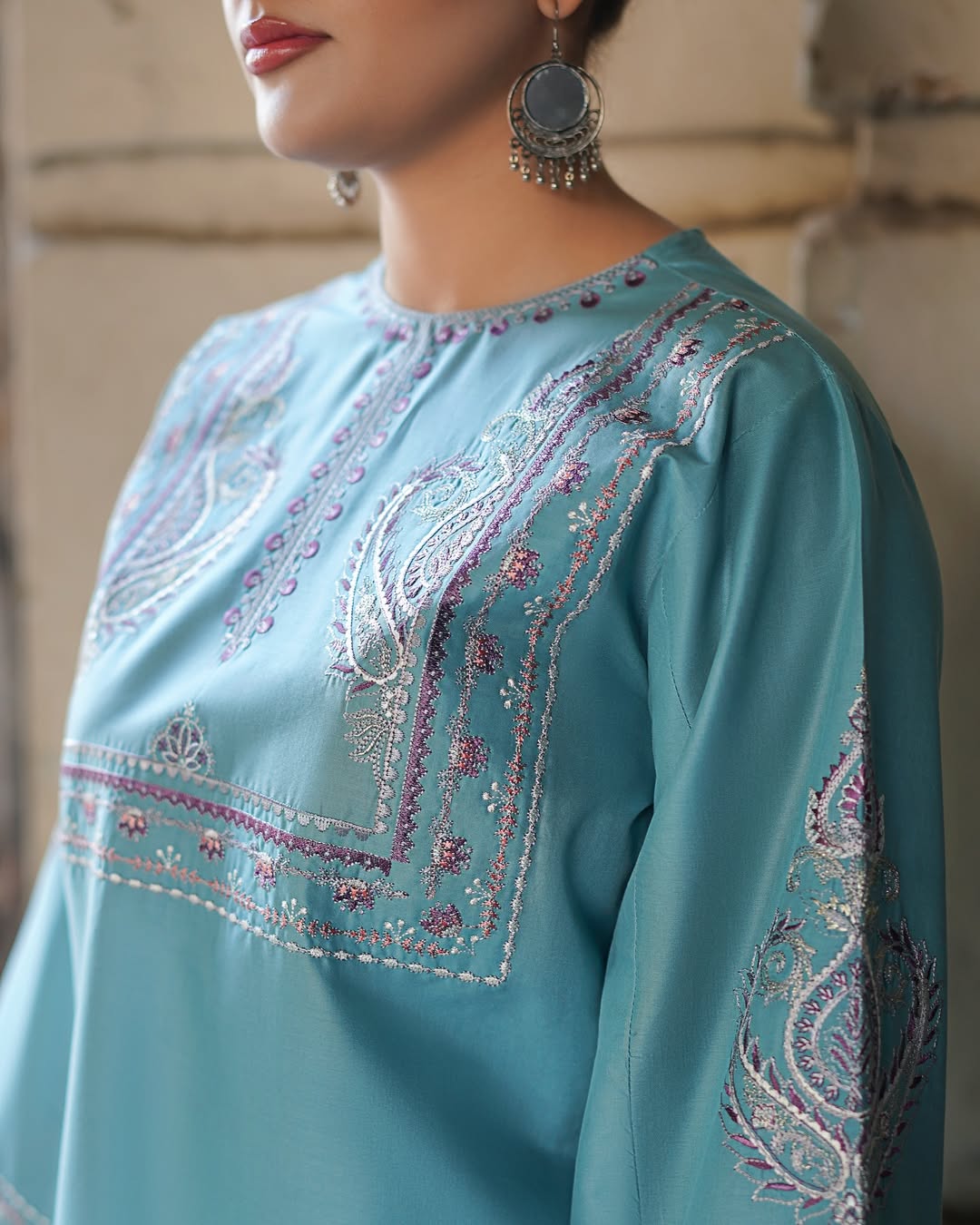 Stylish and Classic Embroidered-2 Piece Suit (ZOK-01701)