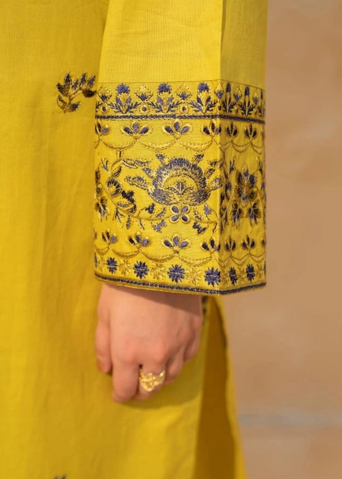 Luxurious and Elegant Premium Cotton Embroidered -3 Piece Suit (ZOK-01601)