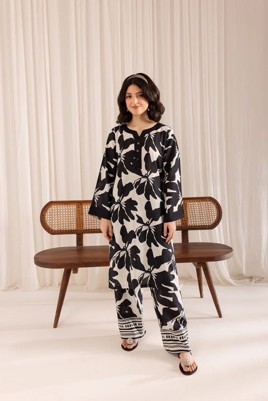 Luxury Black 2-Piece Poly Lawn Suit (ZOK-0701)