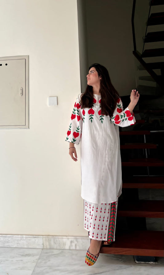Block Print Linen 2-Piece Suit (ZOK-0401)