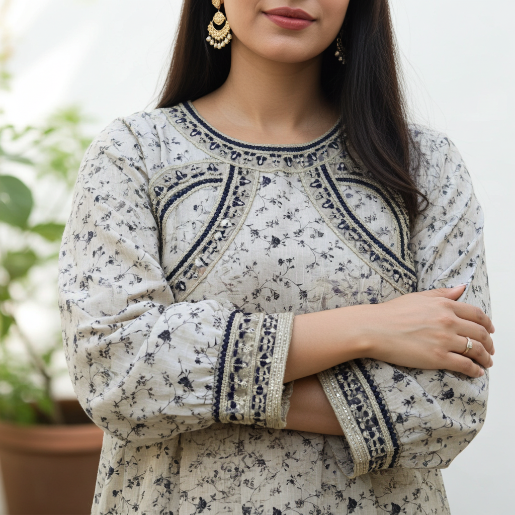 Stylish and Luxury Premium cotton lawn -3 Piece Suit (ZOK-0202)