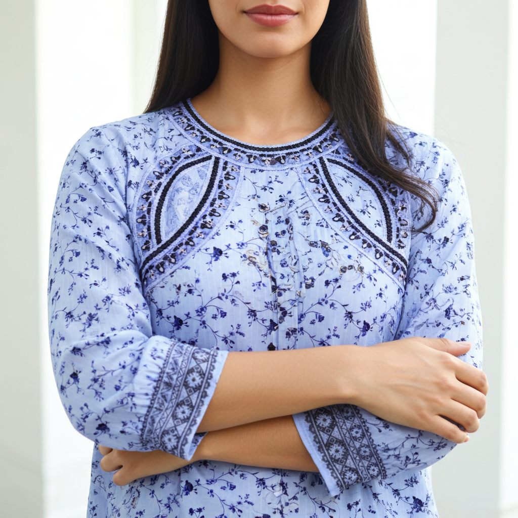 Stylish and Luxury Premium cotton lawn -3 Piece Suit (ZOK-0201)